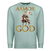 Seafoam armor of god ephesians bible verse Premium Sweatshirt - linhVisuals