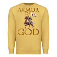 Antique Gold armor of god ephesians bible verse Premium Sweatshirt - linhVisuals
