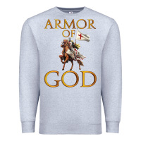 Heather Grey armor of god ephesians bible verse Premium Sweatshirt - linhVisuals