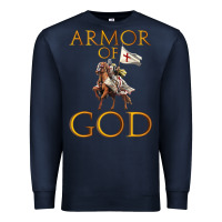 Navy armor of god ephesians bible verse Premium Sweatshirt - linhVisuals