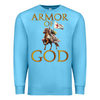 Ocean Blue armor of god ephesians bible verse Premium Sweatshirt - linhVisuals