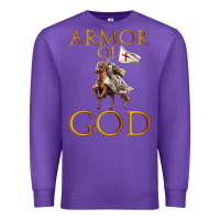 Purple armor of god ephesians bible verse Premium Sweatshirt - linhVisuals
