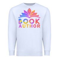 White book author funny author book writing Premium Sweatshirt - linhVisuals