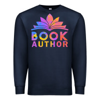 Navy book author funny author book writing Premium Sweatshirt - linhVisuals