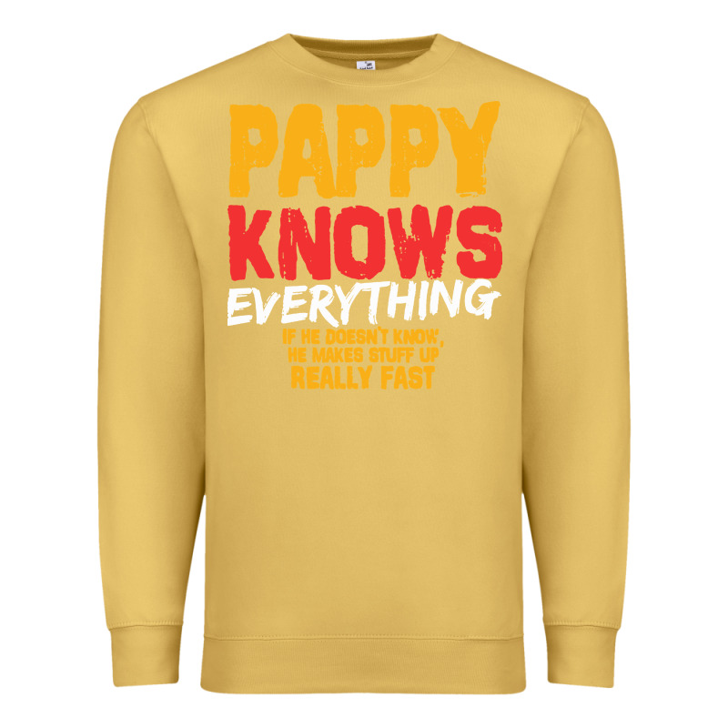 Pappy Knows Everything Premium Sweatshirt by linhVisuals | Teevron