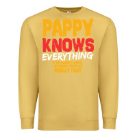 Antique Gold pappy knows everything Premium Sweatshirt - linhVisuals