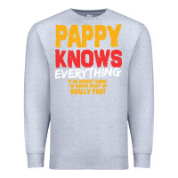 Heather Grey pappy knows everything Premium Sweatshirt - linhVisuals
