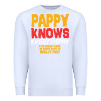 White pappy knows everything Premium Sweatshirt - linhVisuals