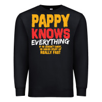 Black pappy knows everything Premium Sweatshirt - linhVisuals