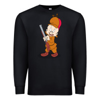 Black elmer fudd Premium Sweatshirt - linhVisuals