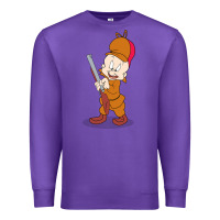 Purple elmer fudd Premium Sweatshirt - linhVisuals