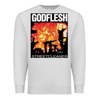 Dove Grey GODFLESH Streetcleaner Premium Sweatshirt - linhVisuals