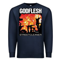 Navy GODFLESH Streetcleaner Premium Sweatshirt - linhVisuals