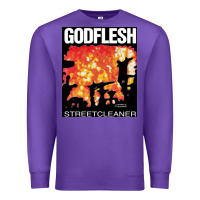 Purple GODFLESH Streetcleaner Premium Sweatshirt - linhVisuals