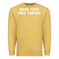 Antique Gold make your free throws Premium Sweatshirt - linhVisuals