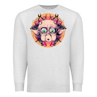 Oatmeal Heather mac Premium Sweatshirt - linhVisuals