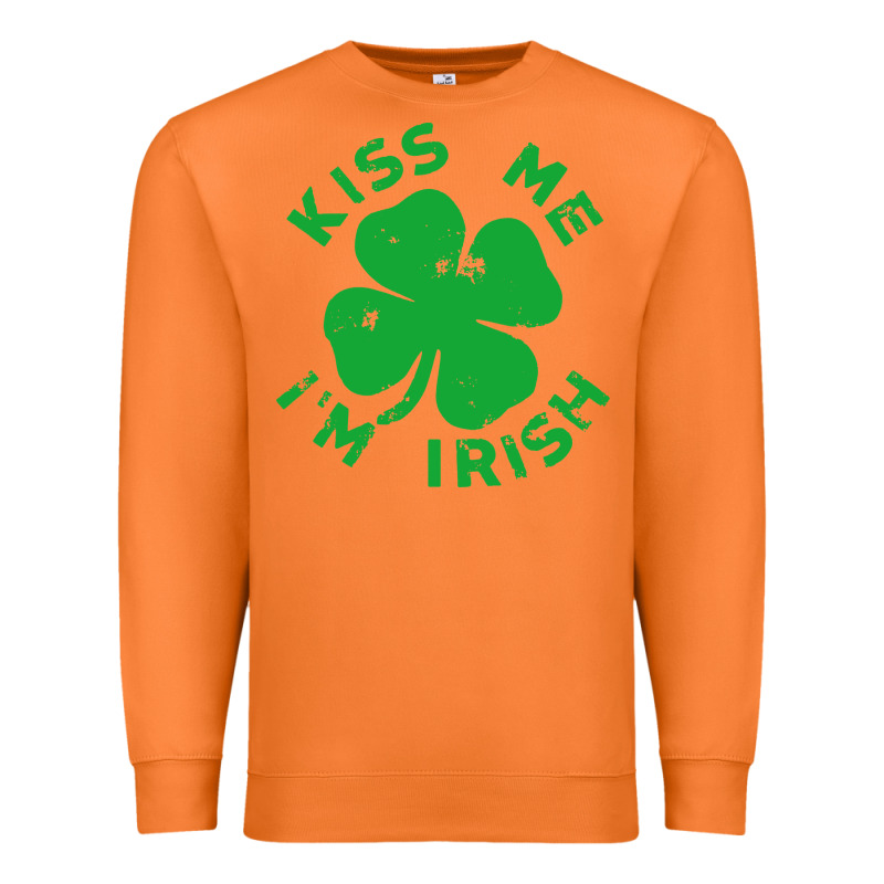 Kiss Me Im Irish Funny Saint Patrick Day Womens Premium Sweatshirt by linhVisuals | Teevron