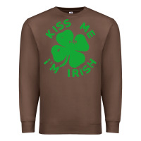 Chestnut kiss me im irish funny saint patrick day womens Premium Sweatshirt - linhVisuals