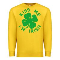 Lemon kiss me im irish funny saint patrick day womens Premium Sweatshirt - linhVisuals