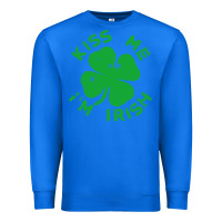 True Royal kiss me im irish funny saint patrick day womens Premium Sweatshirt - linhVisuals