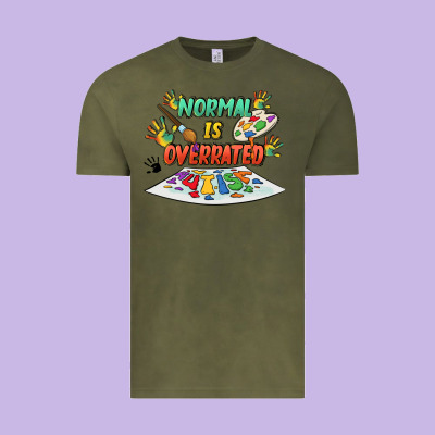 Normal Is Overrated Vintage Tee Designed By Fadigitalartstudio