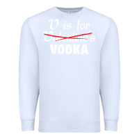 White is for vodka valentine's day Premium Sweatshirt - linhVisuals