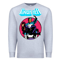 Heather Grey superhero punish her Premium Sweatshirt - linhVisuals