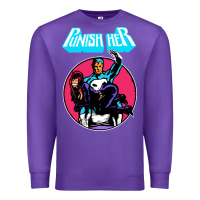 Purple superhero punish her Premium Sweatshirt - linhVisuals