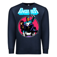 Navy superhero punish her Premium Sweatshirt - linhVisuals