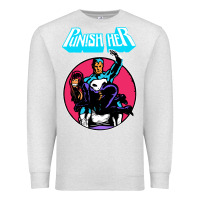 Oatmeal Heather superhero punish her Premium Sweatshirt - linhVisuals