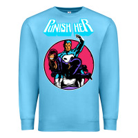 Ocean Blue superhero punish her Premium Sweatshirt - linhVisuals