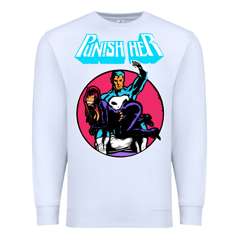 Superhero Punish Her Premium Sweatshirt by linhVisuals | Teevron