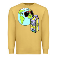 Antique Gold wrld drink Premium Sweatshirt - linhVisuals