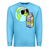 Ocean Blue wrld drink Premium Sweatshirt - linhVisuals