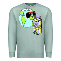 Seafoam wrld drink Premium Sweatshirt - linhVisuals
