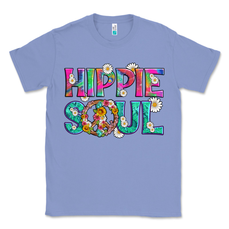 Hippie Soul With Tie Dye And Flowers Classic Tee by Artiststas | Teevron