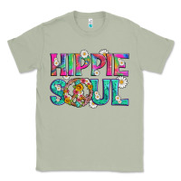 Matcha hippie soul with tie dye and flowers Classic Tee - Artiststas