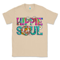 Mushroom hippie soul with tie dye and flowers Classic Tee - Artiststas
