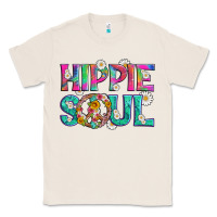 Natural hippie soul with tie dye and flowers Classic Tee - Artiststas