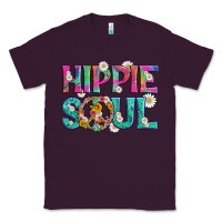 Plum hippie soul with tie dye and flowers Classic Tee - Artiststas