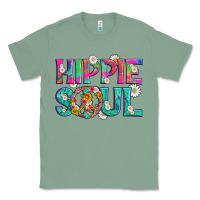 Sage hippie soul with tie dye and flowers Classic Tee - Artiststas