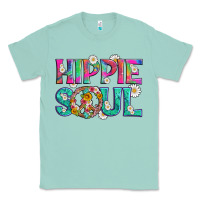 Seafoam hippie soul with tie dye and flowers Classic Tee - Artiststas