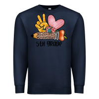 Navy peace love 5th grade Premium Sweatshirt - JahusDesignShop