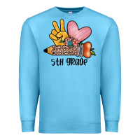 Ocean Blue peace love 5th grade Premium Sweatshirt - JahusDesignShop