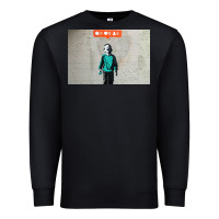 Black banksy nobody likes me boy Premium Sweatshirt - linhVisuals