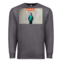 Charcoal Heather banksy nobody likes me boy Premium Sweatshirt - linhVisuals
