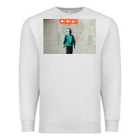 Oatmeal Heather banksy nobody likes me boy Premium Sweatshirt - linhVisuals