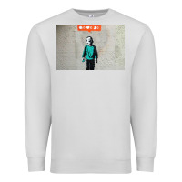 Dove Grey banksy nobody likes me boy Premium Sweatshirt - linhVisuals
