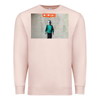 Pale Pink banksy nobody likes me boy Premium Sweatshirt - linhVisuals