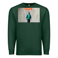 Sports Green banksy nobody likes me boy Premium Sweatshirt - linhVisuals